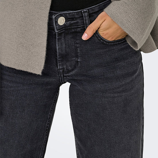 ONLY Judy Wide Leg Black Denim