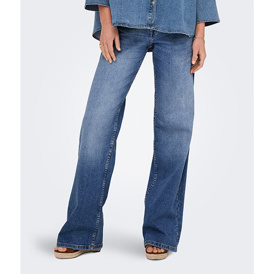 ONLY Judy Wide Leg Blue Denim