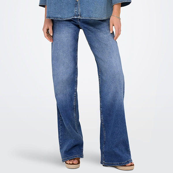 ONLY Judy Wide Leg Blue Denim
