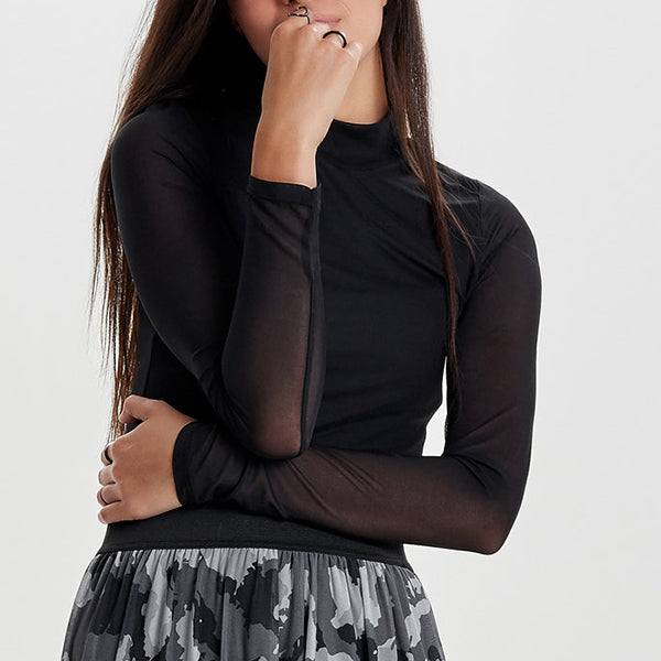 ONLY Erica Mesh Shirt Black
