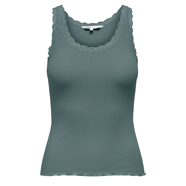ONLY Sara Lace Top Green