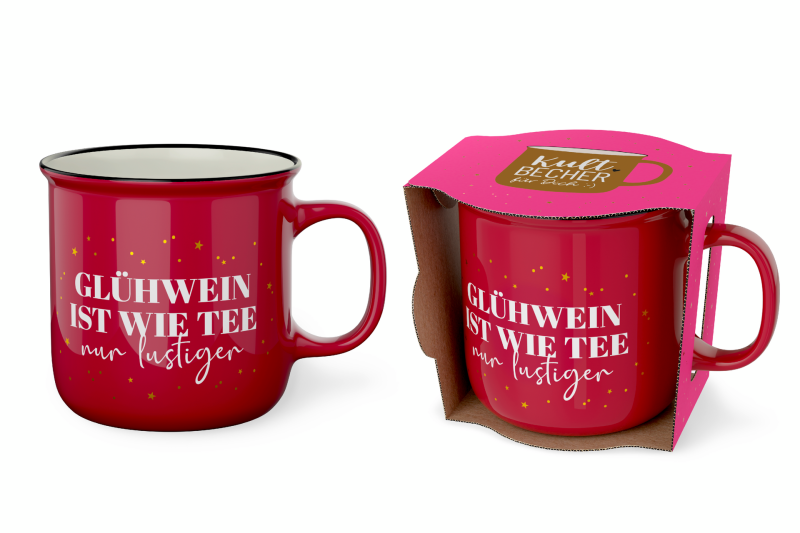 Kultbecher 250ml Glühwein rot