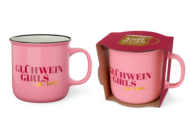 Kultbecher 250ml Glühwein Girls rosa