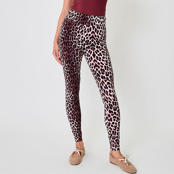 OH APRIL Rita Leo Leggings Cherrywood