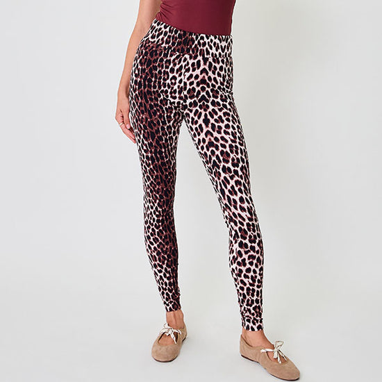 OH APRIL Rita Leo Leggings Cherrywood