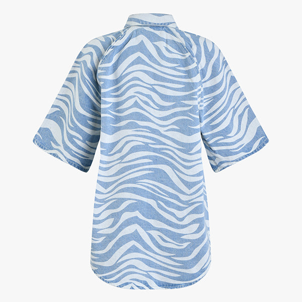 SOFIE SCHNOOR Denim Shirt Zebra