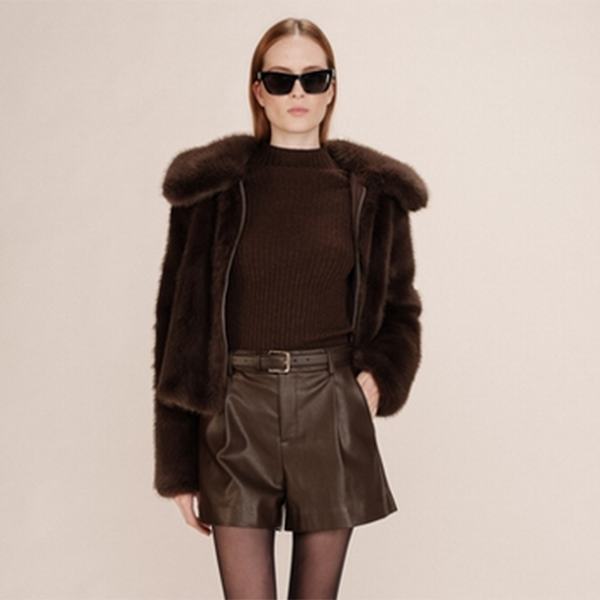 Grace & Mila Fake Leather Shorts