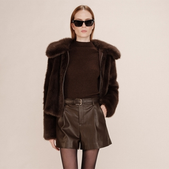 Grace & Mila Fake Leather Shorts