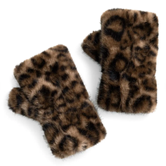 YAYA Fäustlinge mit Leopardenmuster