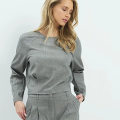 YAYA Shirt mit Blousonsaum