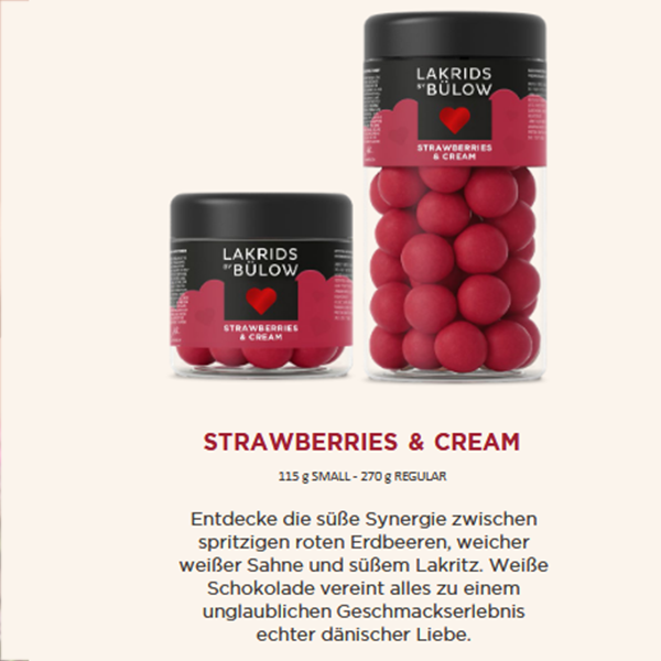 LAKRIDS LOVE Strawberries & Cream | Small