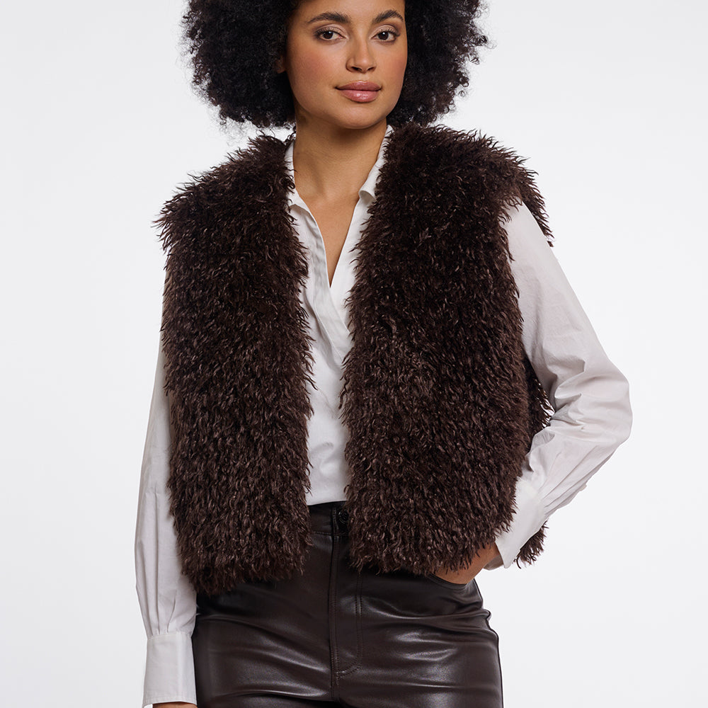Rino Pelle Fake-Fur Weste