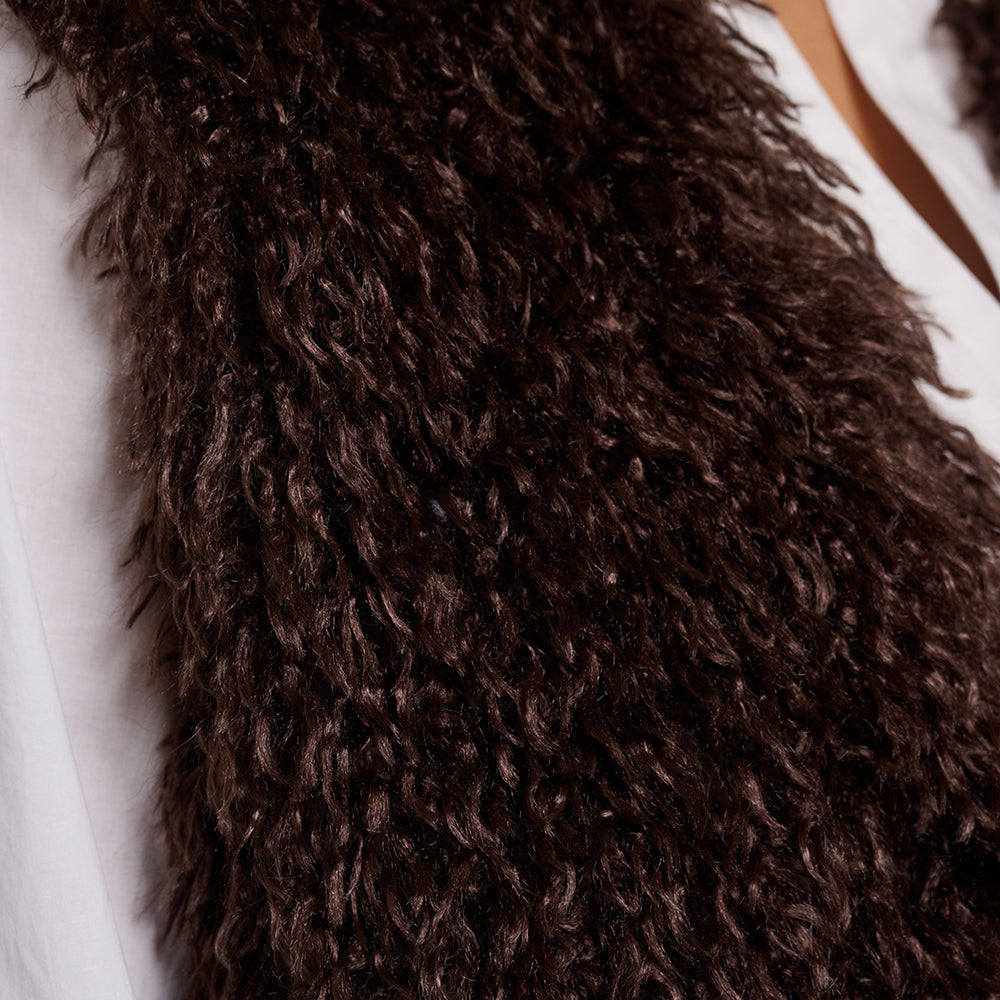 Rino Pelle Fake-Fur Weste