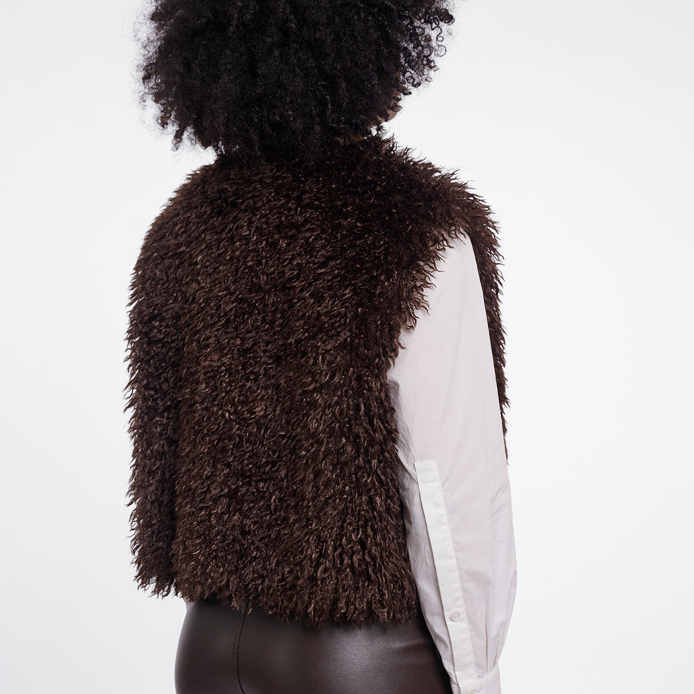 Rino Pelle Fake-Fur Weste