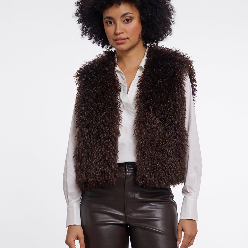 Rino Pelle Fake-Fur Weste