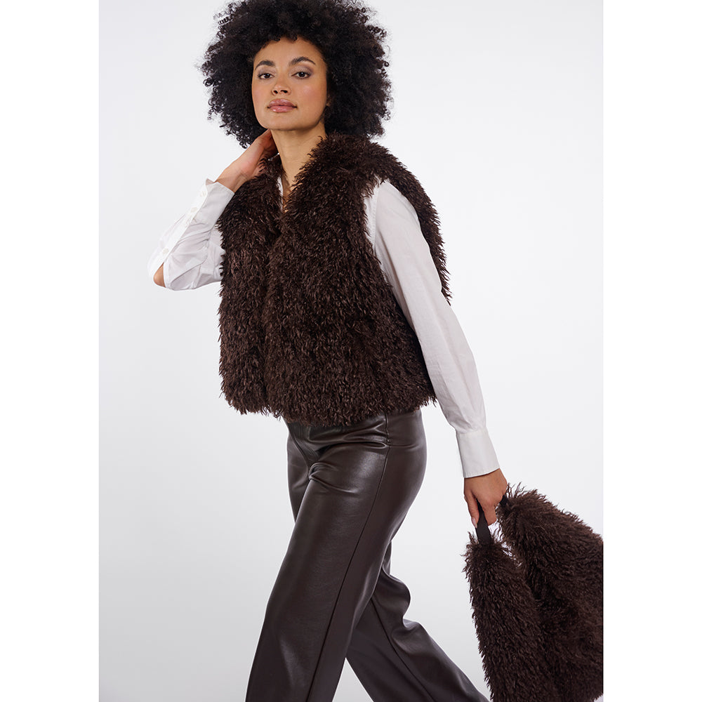 Rino Pelle Fake-Fur Weste