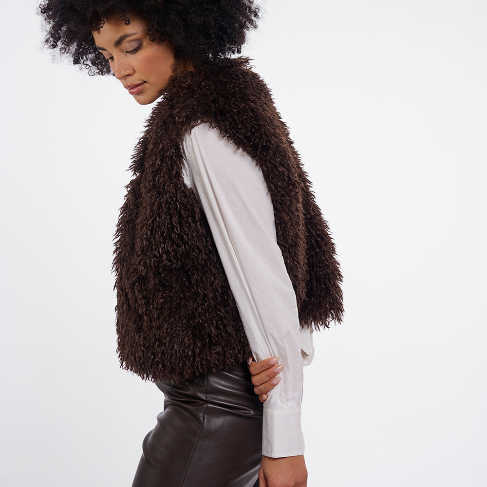 Rino Pelle Fake-Fur Weste