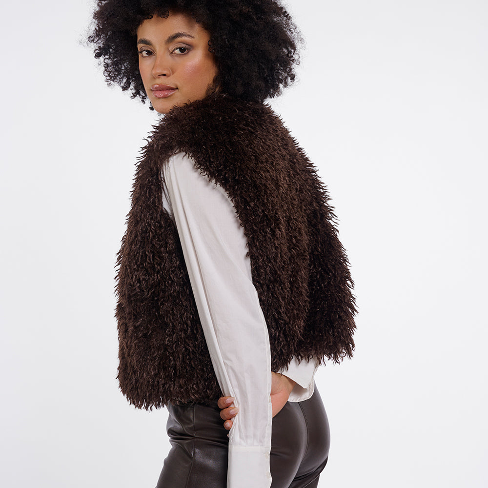Rino Pelle Fake-Fur Weste