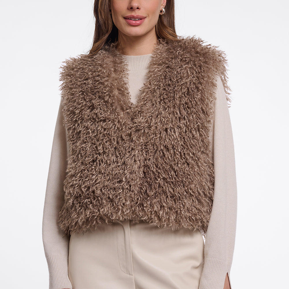 Rino Pelle Fake-Fur Weste