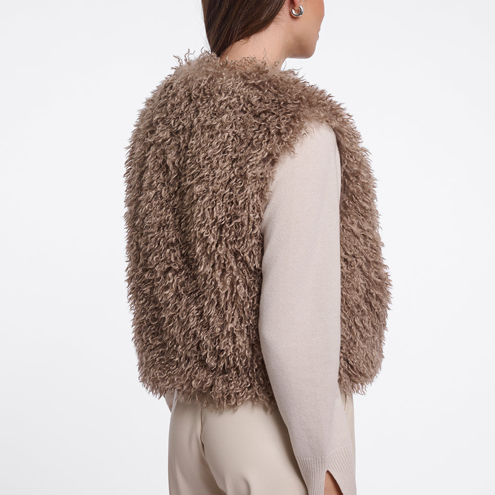 Rino Pelle Fake-Fur Weste