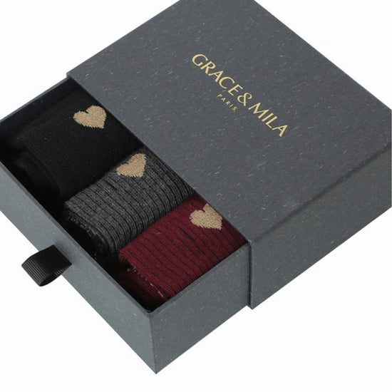 Grace & Mila Socken 3Set Herz