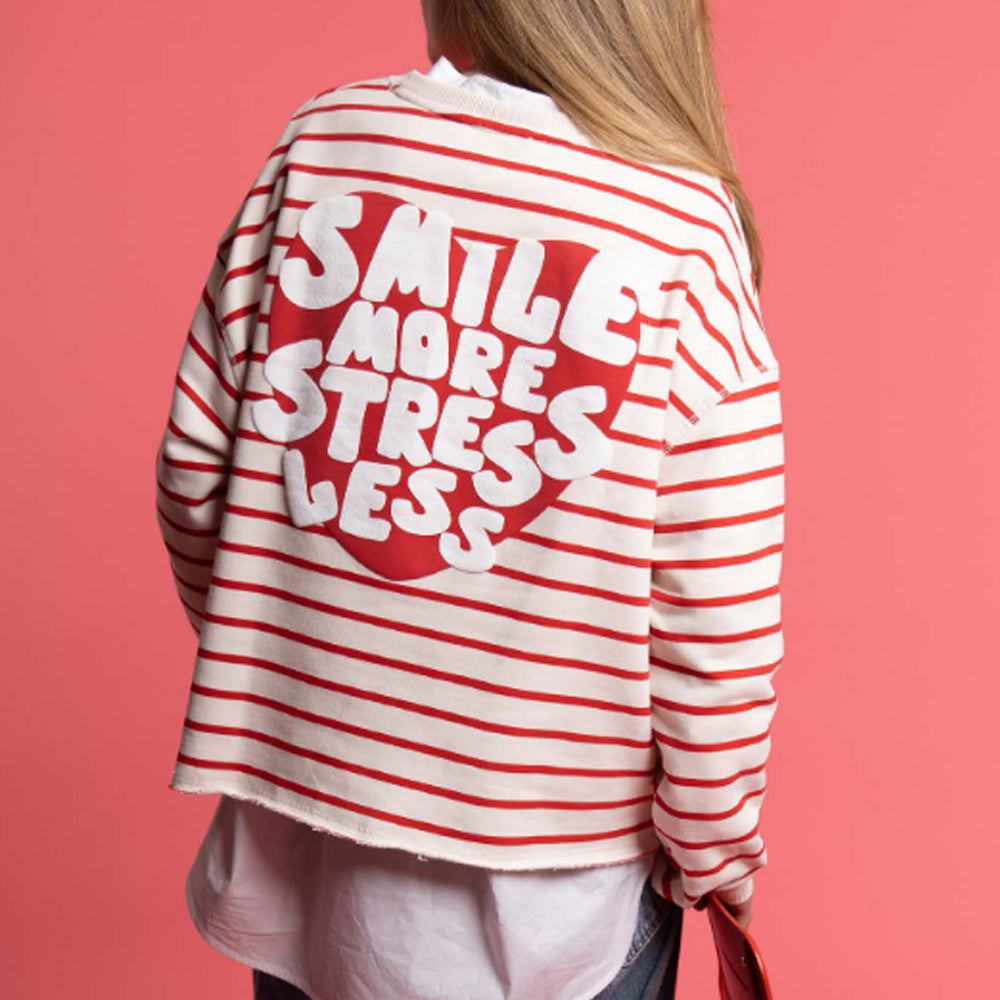 TSP Sweater Smile More Stress Less