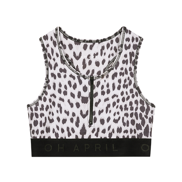 OH APRIL Taylor Sport Top Grey Leo