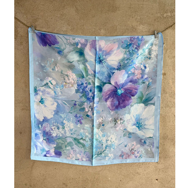 Minituch Floral Blau