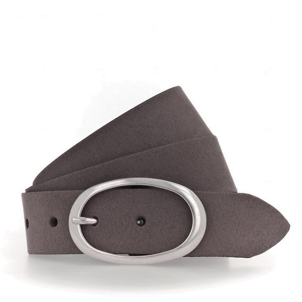 Ledergürtel Velour Braun