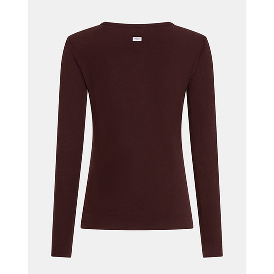 Penn & Ink V-Longsleeve Aubergine