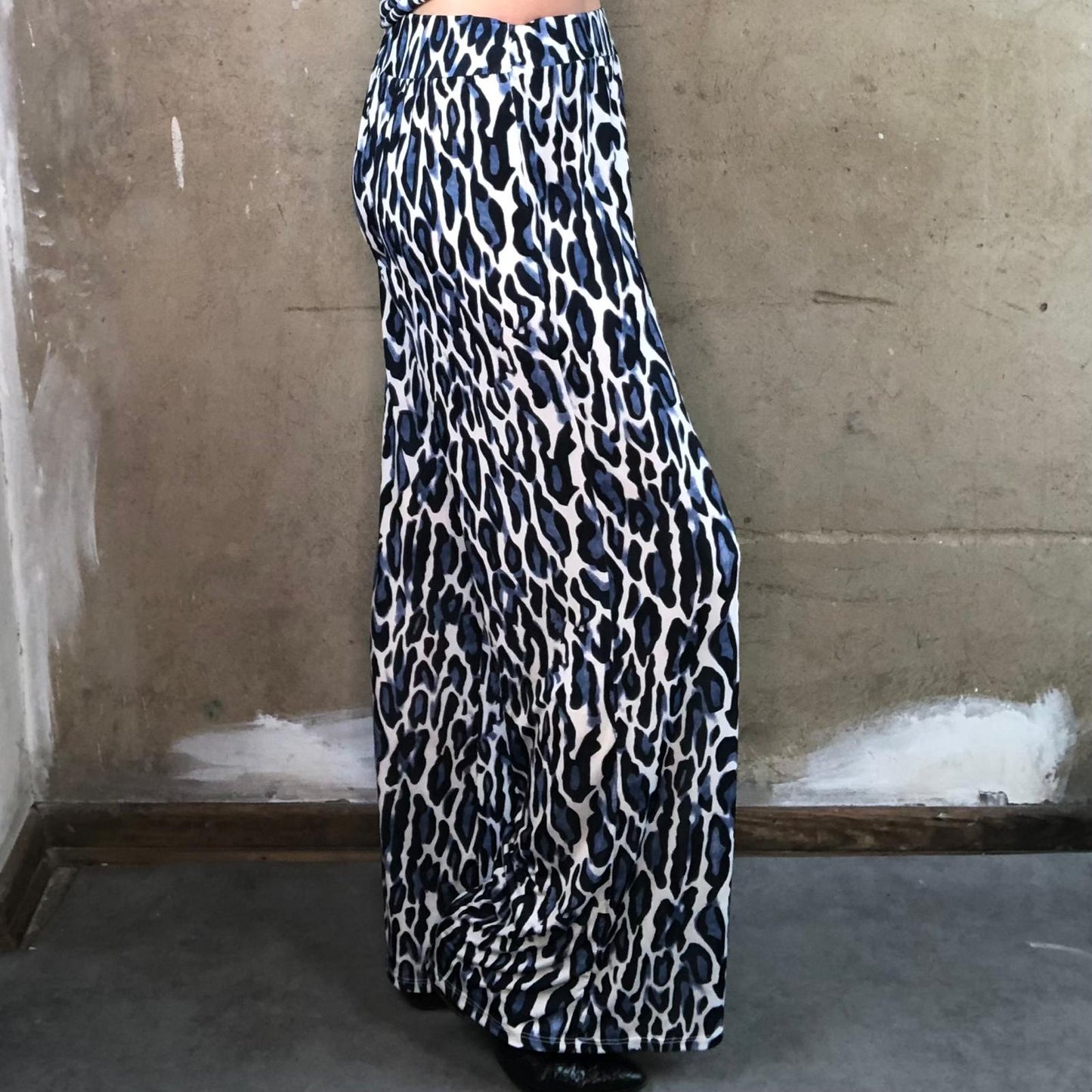 Wide Leg Pant Blue Leo