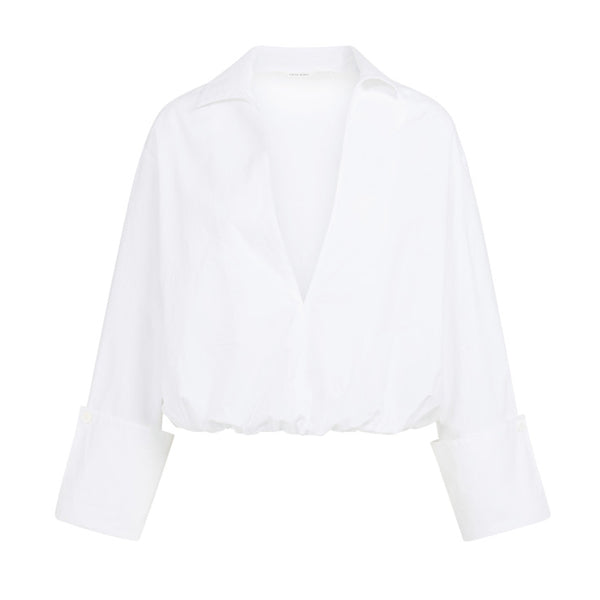 YAYA Ballonbluse mit tiefem V-Ausschnitt