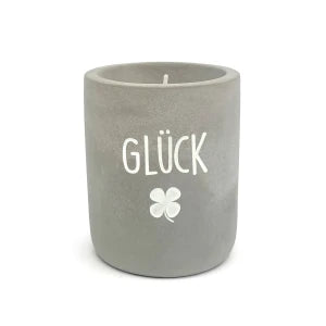 Beton-Kerze "Glück"