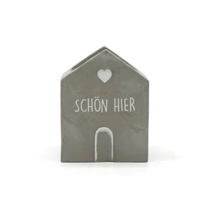 Beton-Kerze Haus "Schön hier"