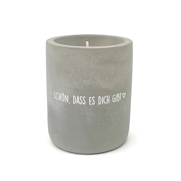 Beton-Kerze "Schön, dass es Dich gibt"