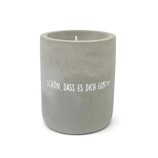 Beton-Kerze "Schön, dass es Dich gibt"