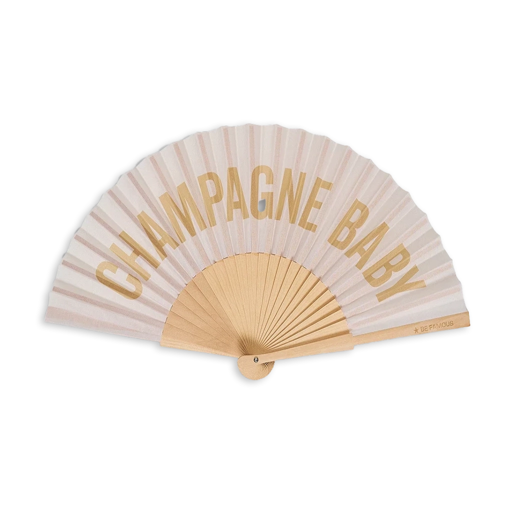 Be Famous Handfächer Champagne Baby