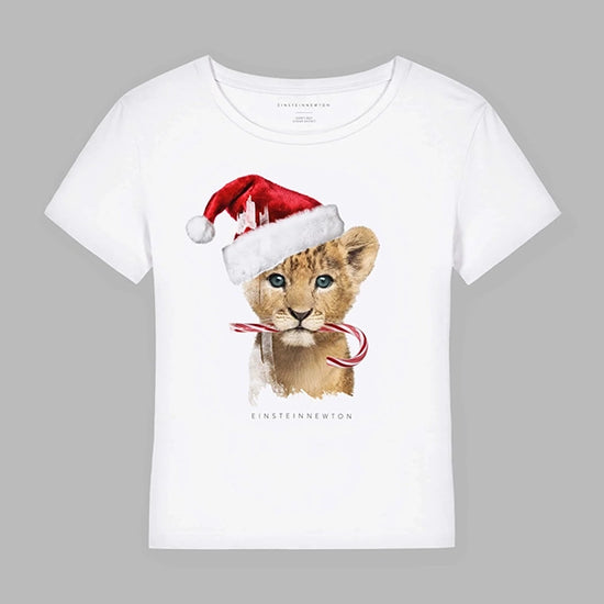 Einstein Newton T-Shirt XMAS Lion