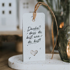 Geschenkanhänger "Danke dass "