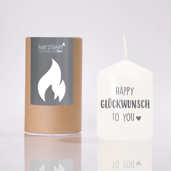 KERZILEIN Happy Glückwunsch to you