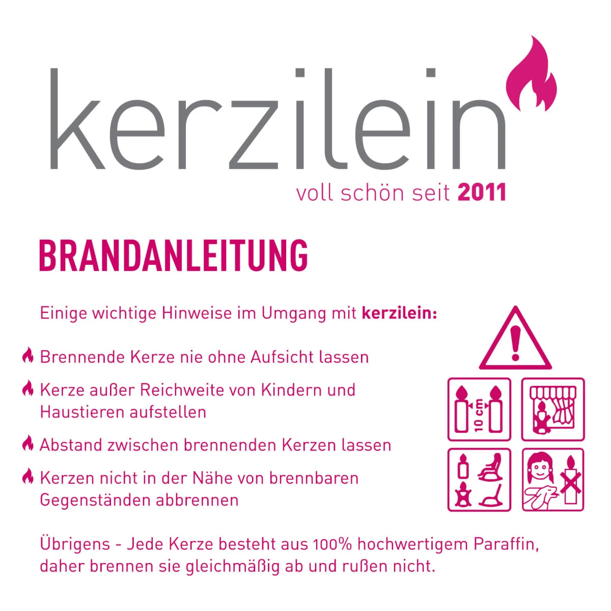 KERZILEIN "Glück ist Nachbarn wie Euch zu haben"