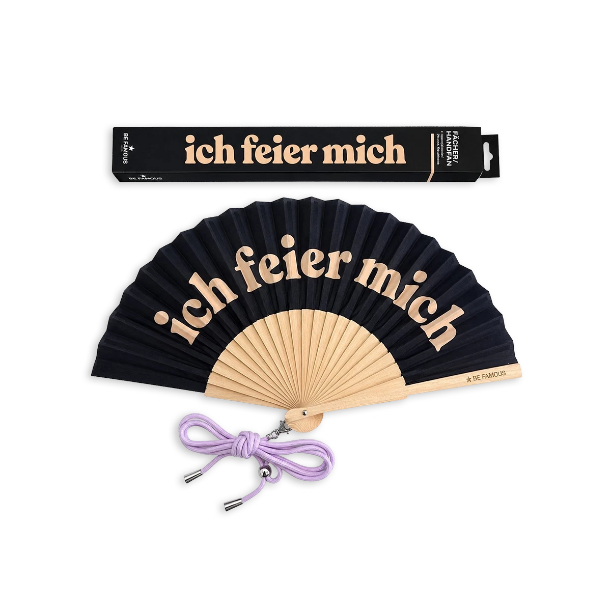 Be Famous Handfächer ICH FEIER MICH