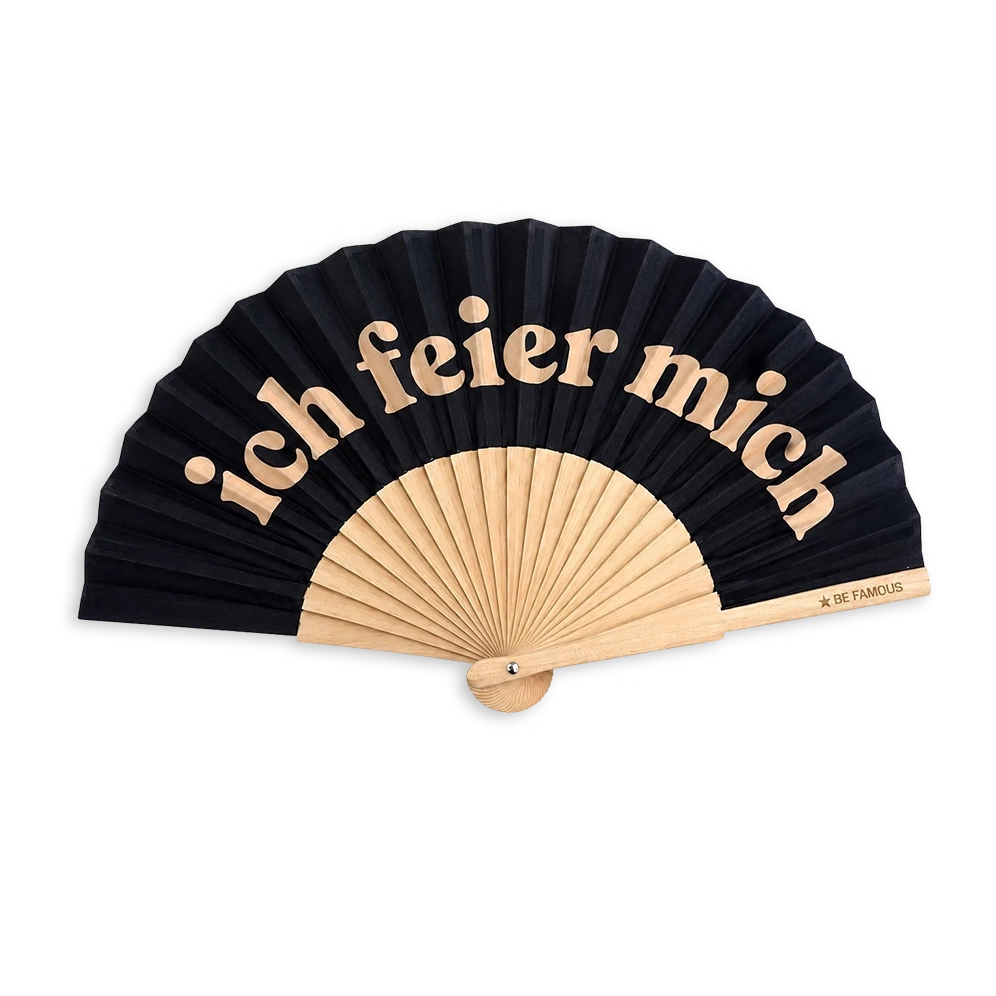 Be Famous Handfächer ICH FEIER MICH