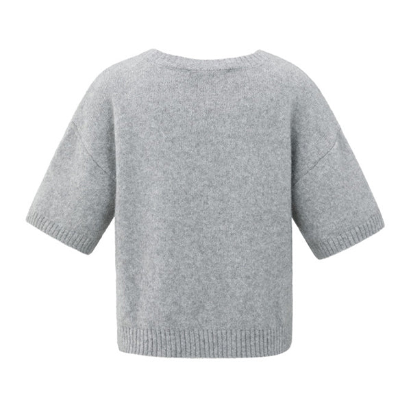 YAYA Kurzarmstrickpulli