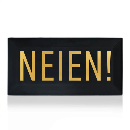 Metro-Fliese ""NEIEN!"