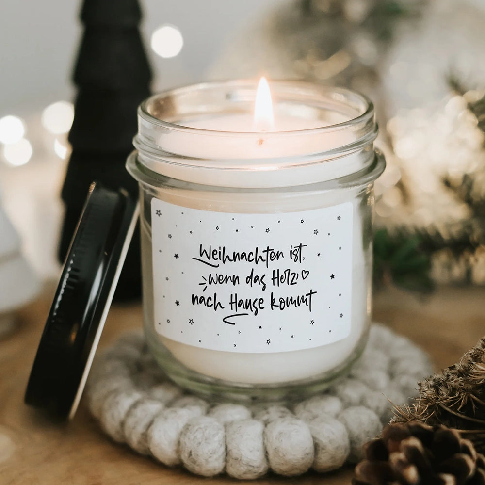 Weihnachtskerze - "Weihnachten ist..."