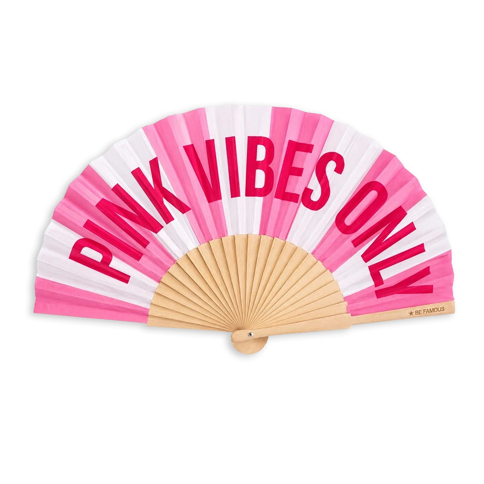 Be Famous Handfächer PINK VIBES ONLY