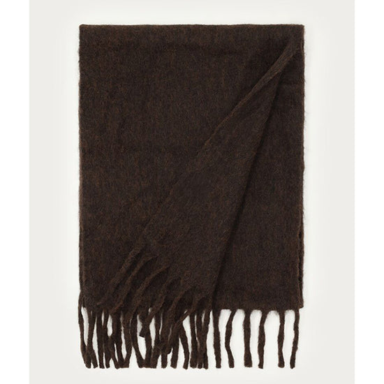 Schal Fringe Braun