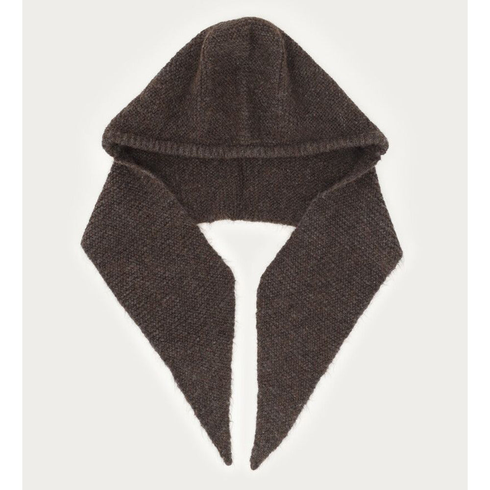 MJ Brauner Kapuzenschal