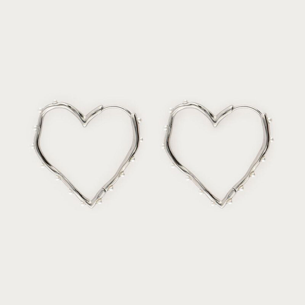 MJ Herzförmige Creolen